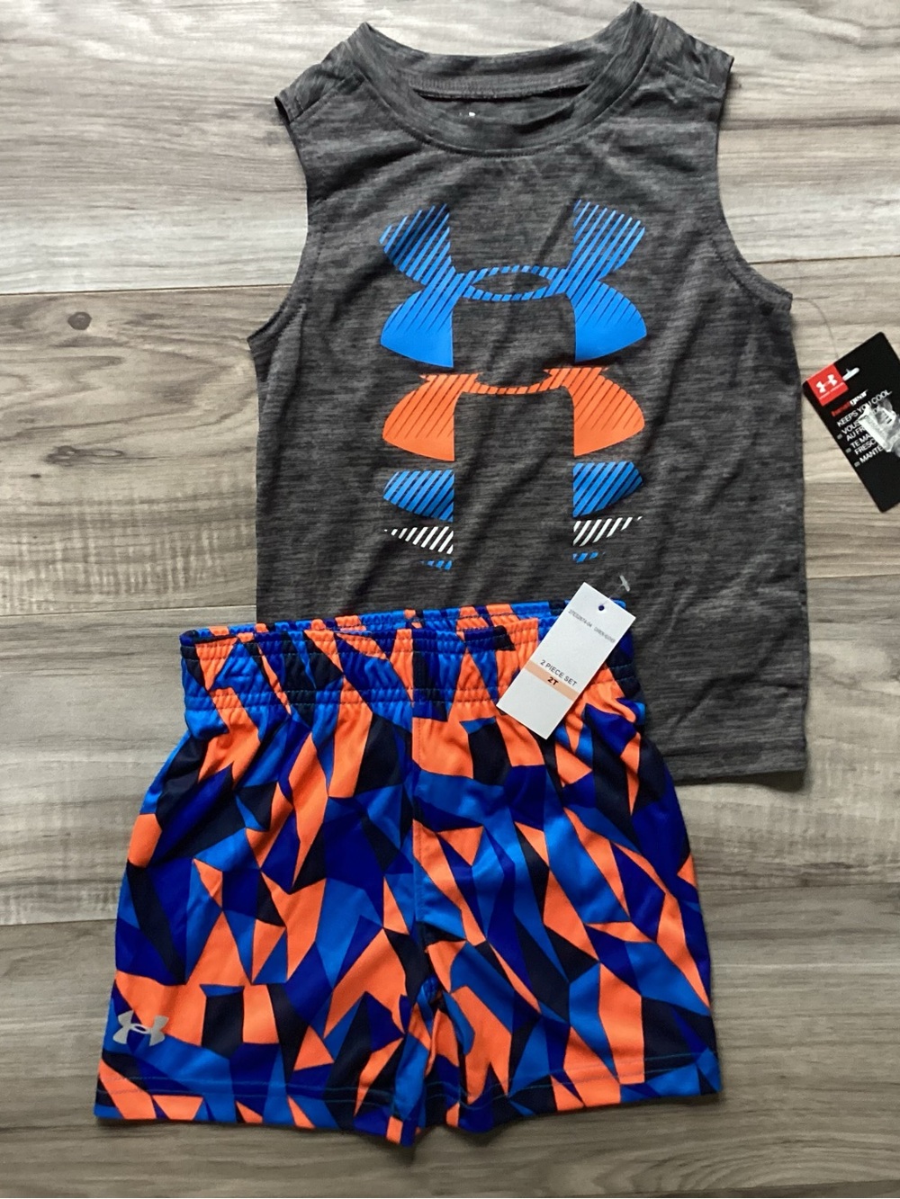 Toddler boy Under Armour Tank & Shorts Set size 2T(NWT) ~PRICE IS FIRM, NO OFFER